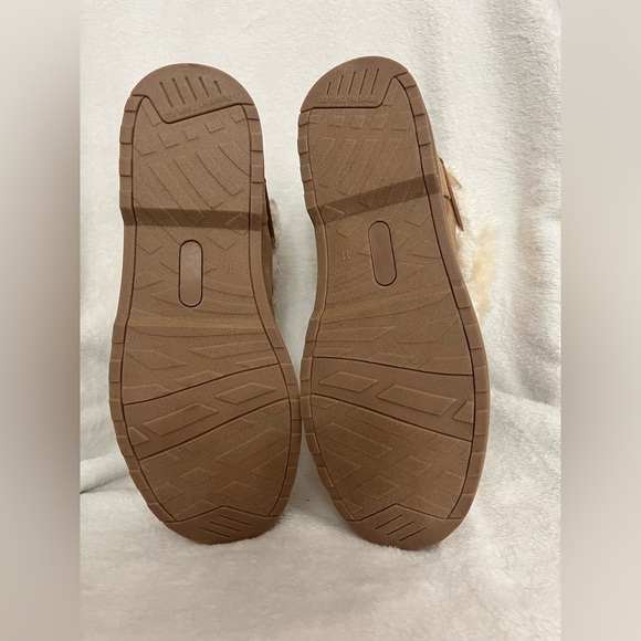 NIB! Portland boot co. women’s size 11 suede/faux fur boot tan/natural winter - Picture 3 of 9